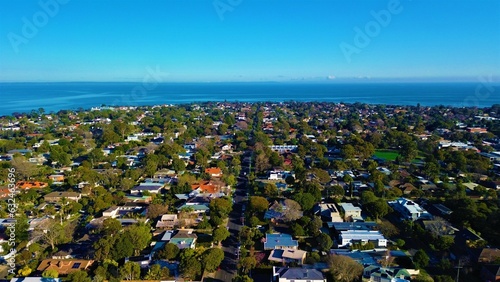 aerial view of a bright sunny day at the beach © Alexander