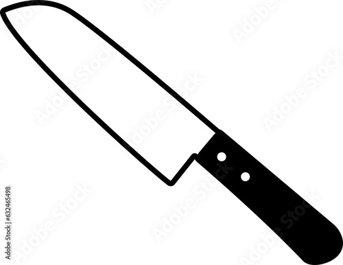 包丁のイラスト　kitchen knife