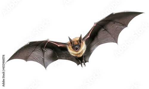 Flying bat isolated on transparent or white background, png