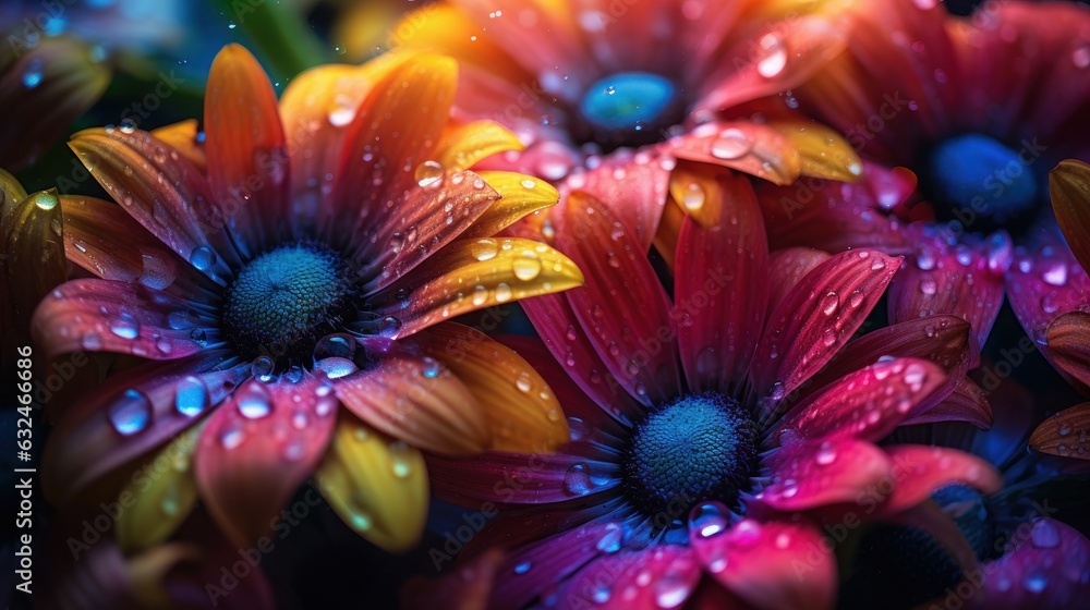 Epic Photography Shot of Flowers Blooming Background, Lively Summer Season Concept. Generative Ai Epic Photography Shot of Flowers Blooming Background, Lively Summer Season Concept. Generative Ai
