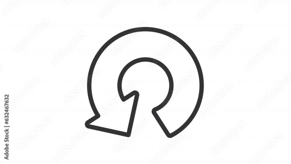 Black icon animation of left turn arrow, HD video with transparent background, seamless loop 4K video, road directional sign. Black icon animation of left turn arrow, HD video with transparent background, seamless loop 4K video, road directional sign.
