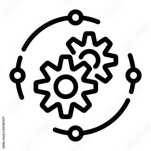 gear Line Icon