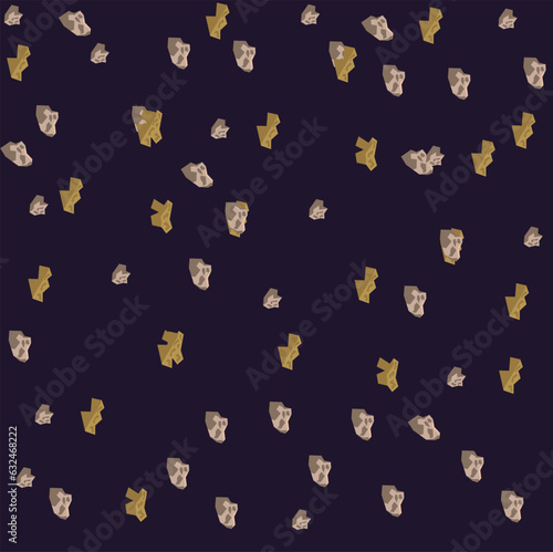 vector seamless illustration of stars or meteors
