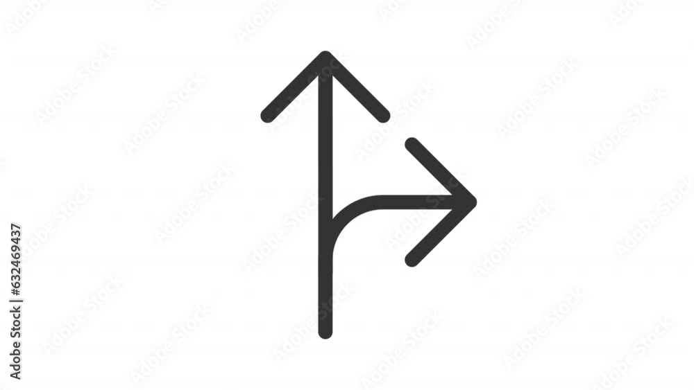 Black icon animation of arrow road signs, HD video with transparent background, seamless loop 4K video, road directional sign. Black icon animation of arrow road signs, HD video with transparent background, seamless loop 4K video, road directional sign.