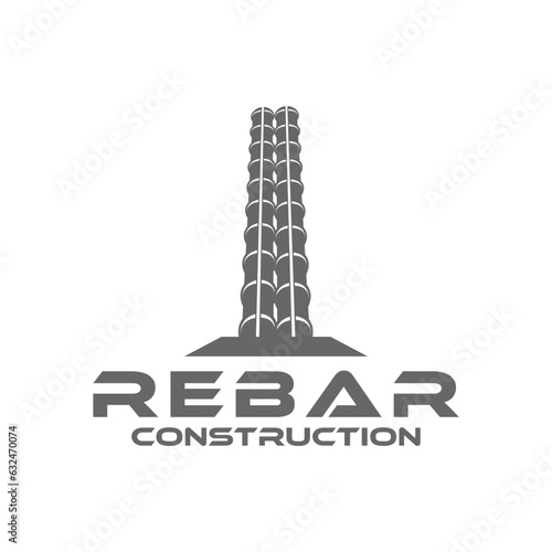 rebar concrete logo design