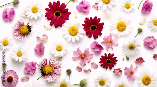 Flowers on White Backgrounds PNG