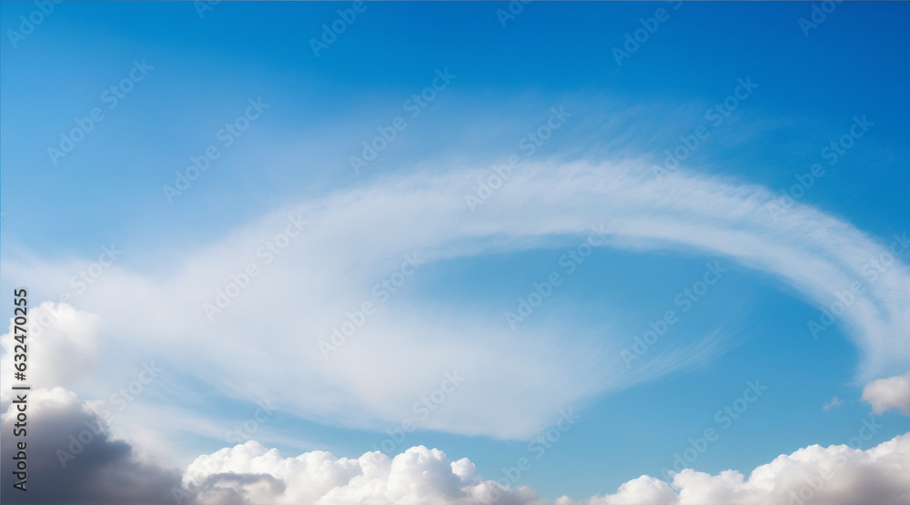 Serene cloud rings photograph by Generative AI Serene cloud rings photograph by Generative AI