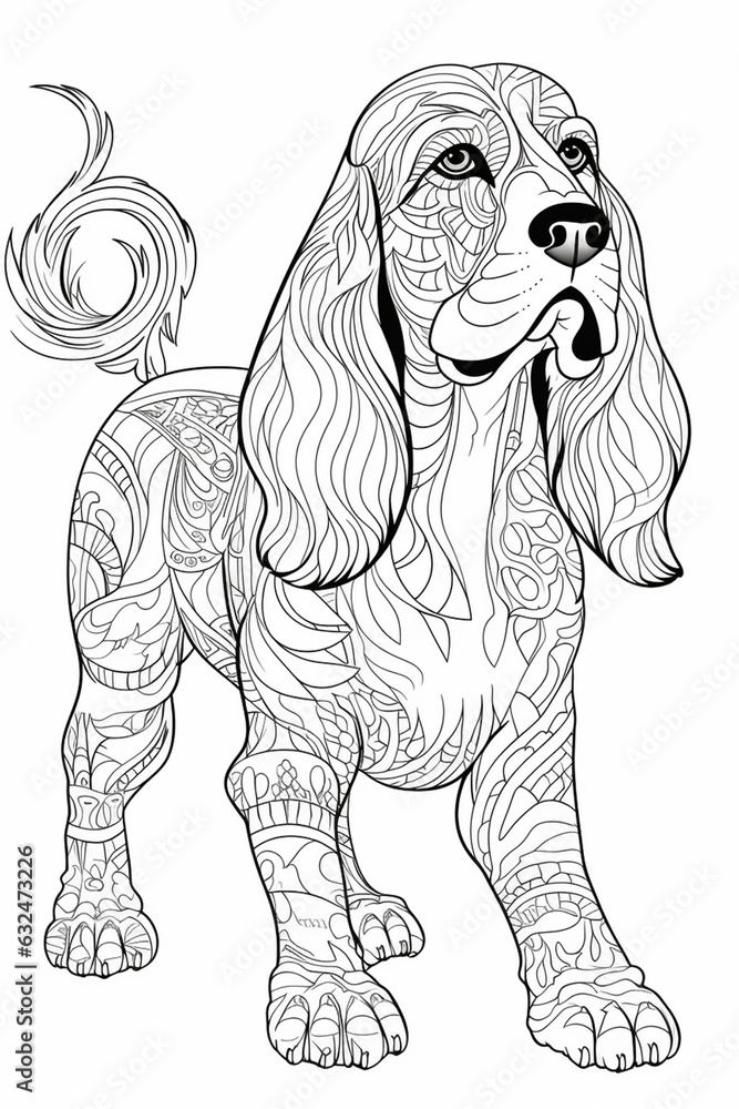 dog drawing mandala dog drawing mandala