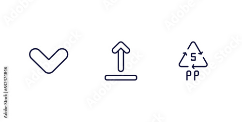 set of user interface thin line icons. user interface outline icons included drop down, upload button, 5 pp vector.