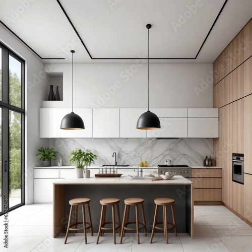 modern kitchen interior