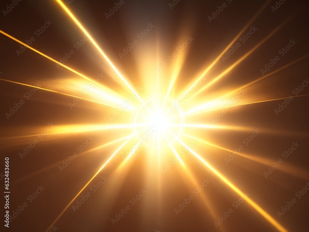 Gold colorful lens flare glowing in background AI Generated Gold colorful lens flare glowing in background AI Generated