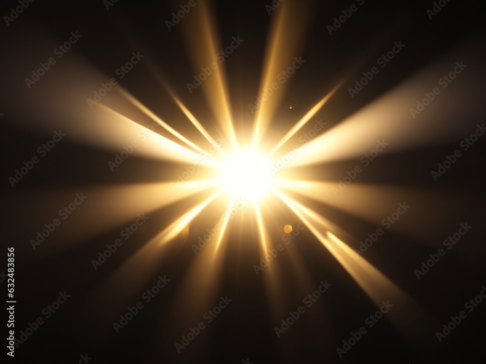 Gold colorful lens flare glowing in background AI Generated Gold colorful lens flare glowing in background AI Generated