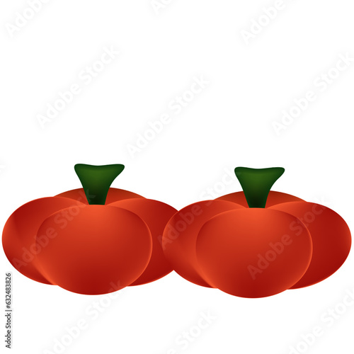 Pumpkin is a biennial plant with a short life as both a fruit and vegetable. same family as bitter gourd single stem The trunk looks round.
