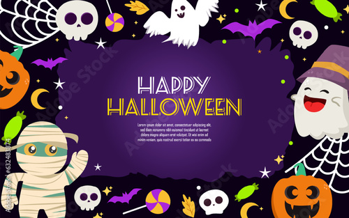 Halloween Spooky Element Background