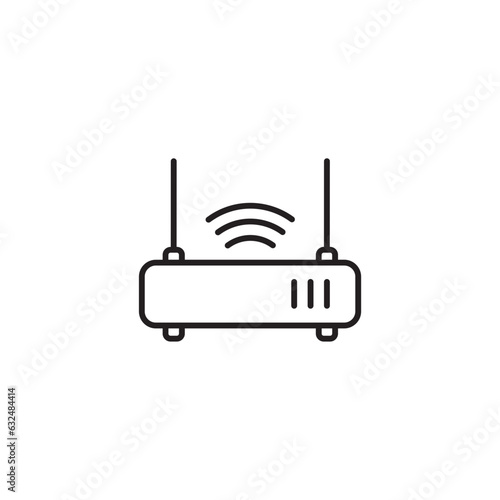 router icon wi-fi, wireless, internet for app web logo banner poster icon - SVG File