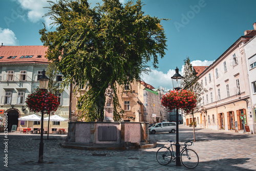 Photography Picturesque Square in Bratislava Old Town - Slovakia