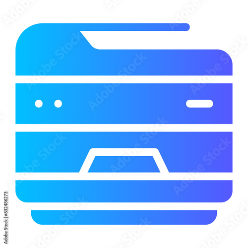 photocopier gradient icon