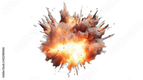 realistic explosion on transparent background. © Tendofyan