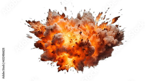 realistic explosion on transparent background. © Tendofyan