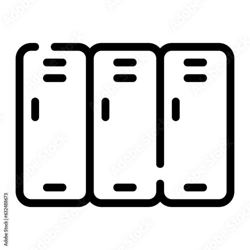 lockers line icon