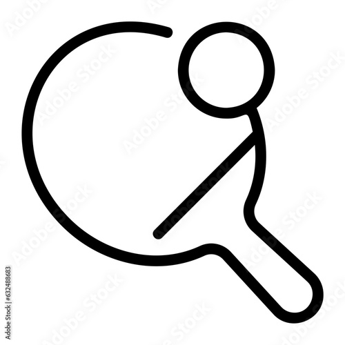 pingpong line icon