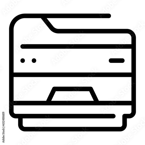 photocopier line icon