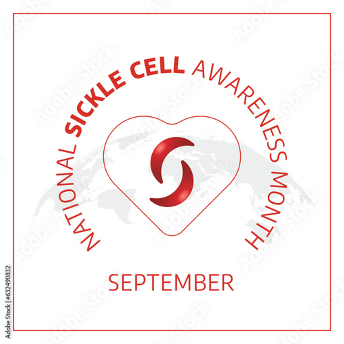vector graphic of National Sickle Cell Awareness Month good for National Sickle Cell Awareness Month celebration. flat design. flyer design.flat illustration.