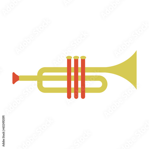 楽器のイラスト　トランペット