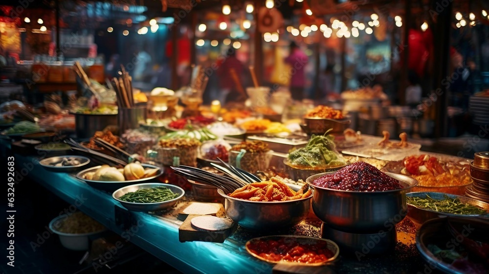 a buffet of food a buffet of food