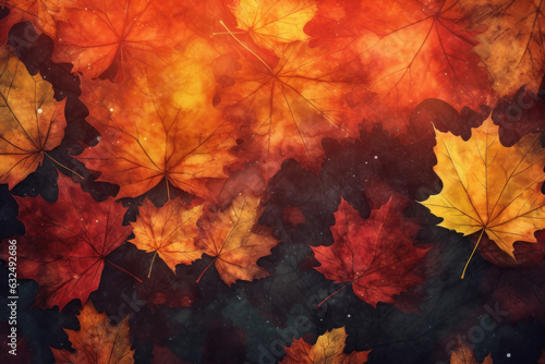 Autumn background generative AI