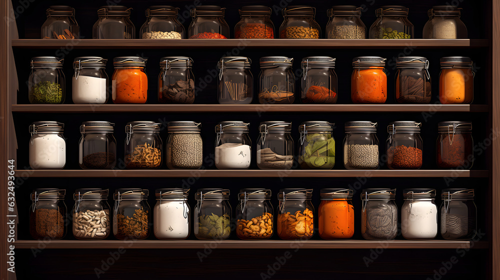 Organized Pantry Palette Jars of Spice Artistry