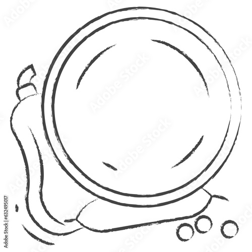 Vector hand drawn squash puree illustration icon