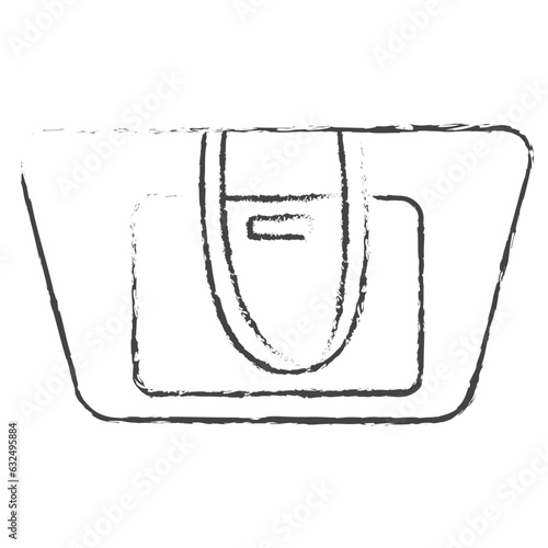 Vector hand drawn Handbag illustration icon © Icongeek26