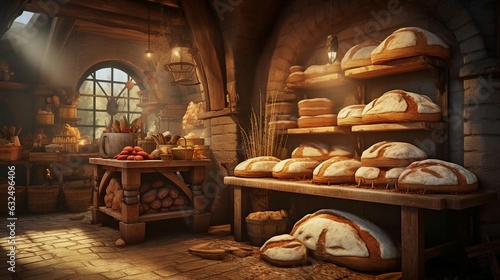 a room with breads and bread © KWY