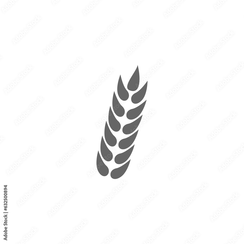 Rice, wheat, corn, oats, rye, barley icon isolated on transparent background Rice, wheat, corn, oats, rye, barley icon isolated on transparent background