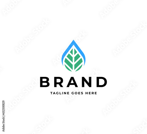 abstract image of a drop of water which is also similar to a leaf of a tree.