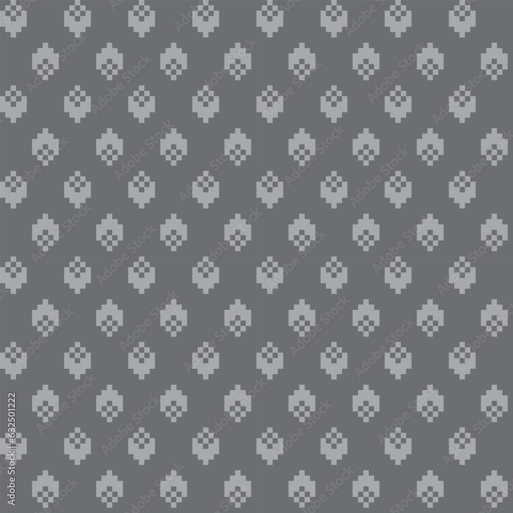 Monochrome Argyle Fair Isle Seamless Pattern Design