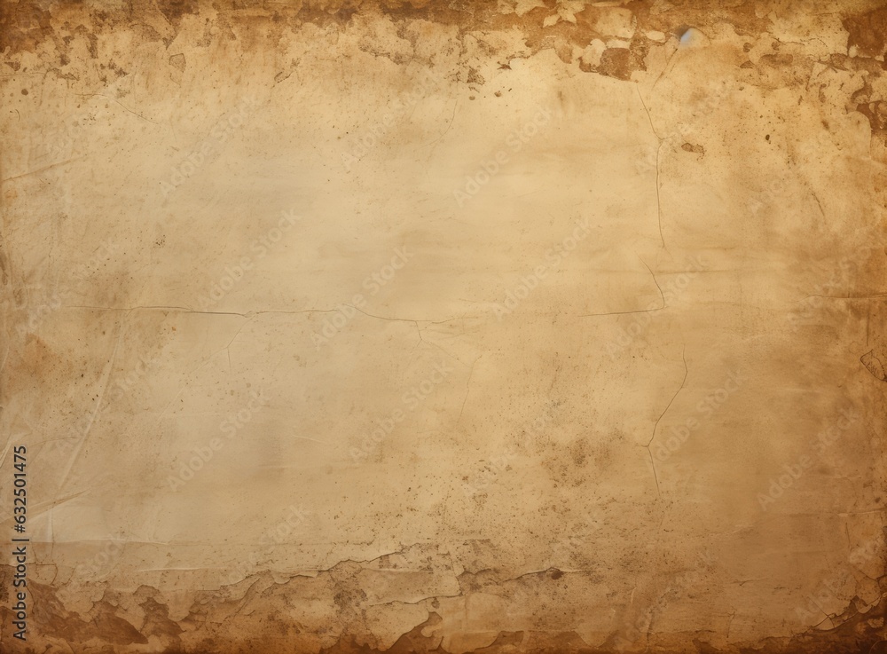 Texture of old brown paper vintage background. Created with Generative AI technology.