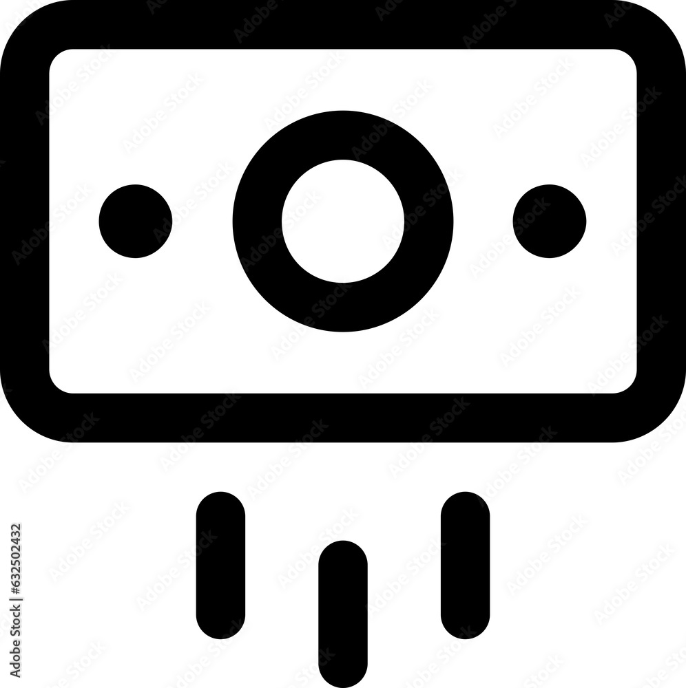 bill icon illustration in outline style used for web, UI, banner, packaging and many other purposes bill icon illustration in outline style used for web, UI, banner, packaging and many other purposes