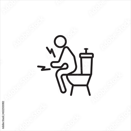 diarrhea icon vector illustration symbol