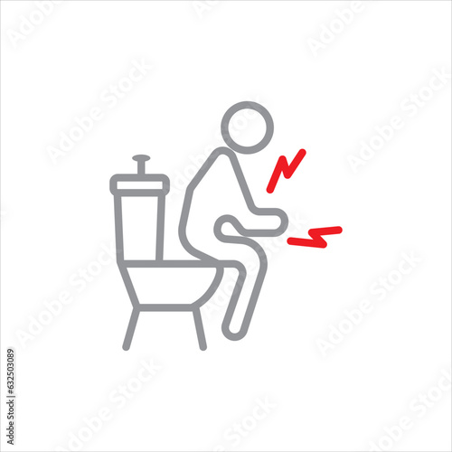 diarrhea icon vector illustration symbol