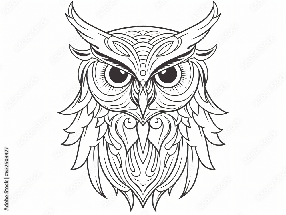 Black White Owl Printable