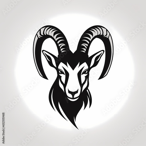 Ibex Head Symbol Logo Design