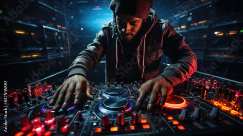 The DJ at the center of the...