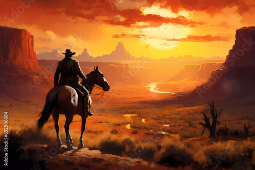 Western Cowboy Portrait Poster © David