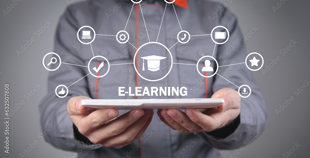 E-Learning. Internet. Technology. Business