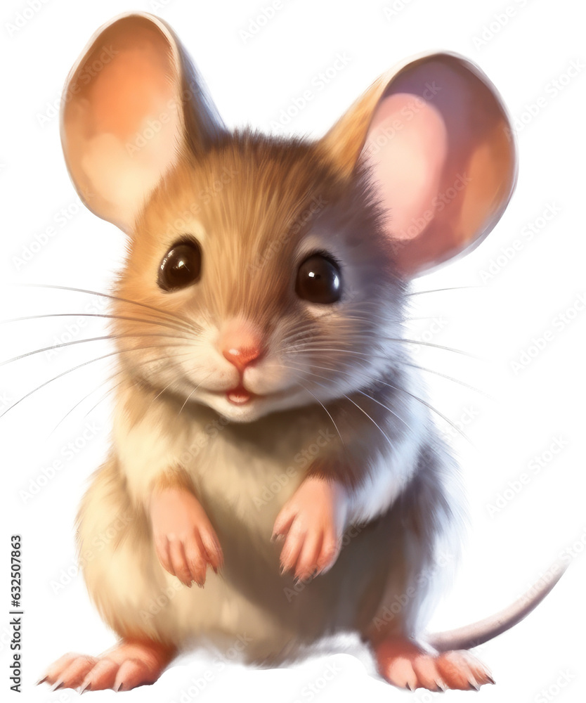 Cute mouse animal in close up with transparent background. Generative AI 1 Cute mouse animal in close up with transparent background. Generative AI 1