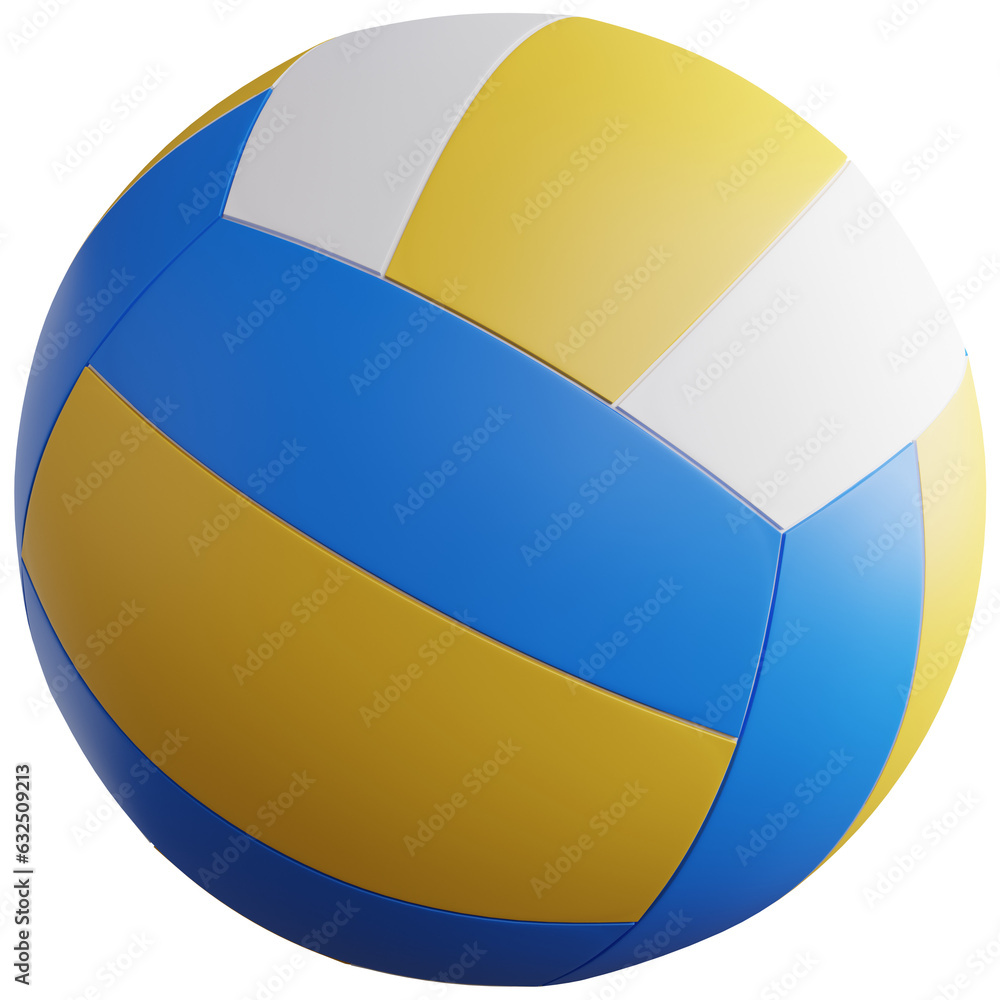 3d render of volleyball isolated.