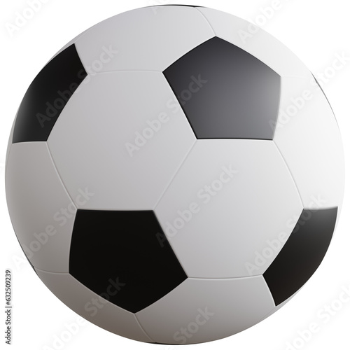 3d render of football ball isolated.
