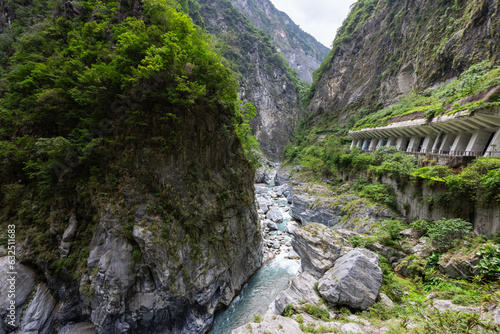 Beautiful hiking trail in Hualien taroko Gorge Shakadang photo